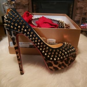 Christian Louboutin Lady Peep Spikes.